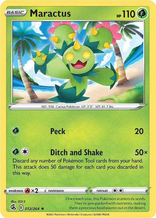 Maractus [SWSH08 - 012/264] Condition: Near Mint Collectible Trading Cards SWSH08: Fusion Strike Also available: Language: English Printing: Reverse Holofoil
