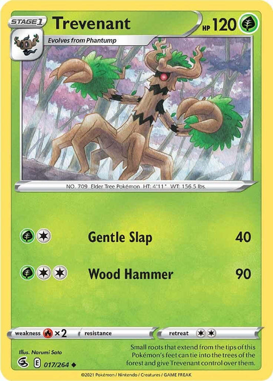 Trevenant [SWSH08 - 017/264] Condition: Near Mint Collectible Trading Cards SWSH08: Fusion Strike Also available: Language: English Printing: Reverse Holofoil
