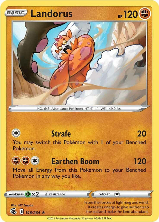 Landorus [SWSH08 - 148/264] Condition: Near Mint Collectible Trading Cards SWSH08: Fusion Strike Also available: Language: English Printing: Holofoil