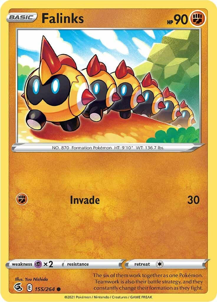Falinks (155) [SWSH08 - 155/264] Condition: Near Mint Collectible Trading Cards SWSH08: Fusion Strike Also available: Language: English Printing: Reverse Holofoil