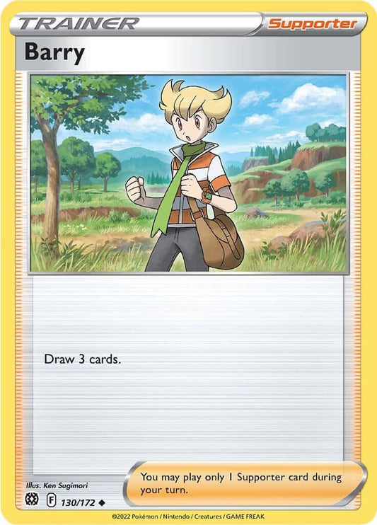 Barry [SWSH09 - 130/172] Condition: Near Mint Collectible Trading Cards SWSH09: Brilliant Stars Also available: Language: English Printing: Reverse Holofoil
