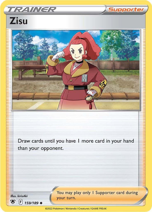 Zisu [SWSH10 - 159/189] Condition: Near Mint Collectible Trading Cards SWSH10: Astral Radiance Also available: Language: English Printing: Reverse Holofoil