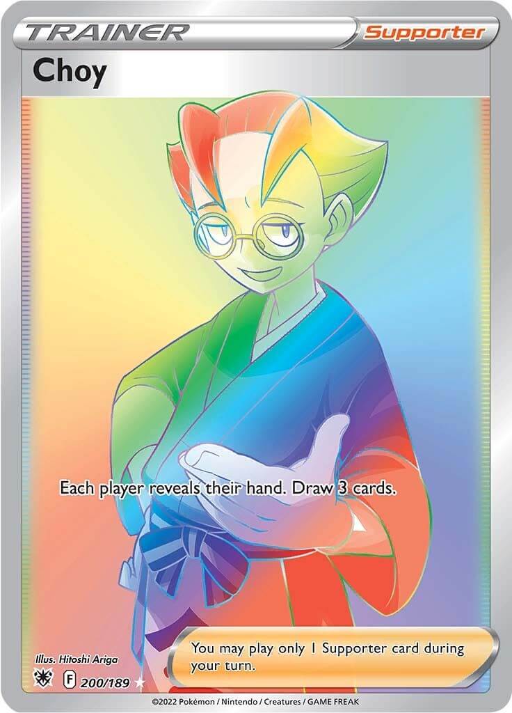 Choy (Secret) [SWSH10 - 200/189] Condition: Near Mint Collectible Trading Cards SWSH10: Astral Radiance Also available: Language: English Printing: Holofoil