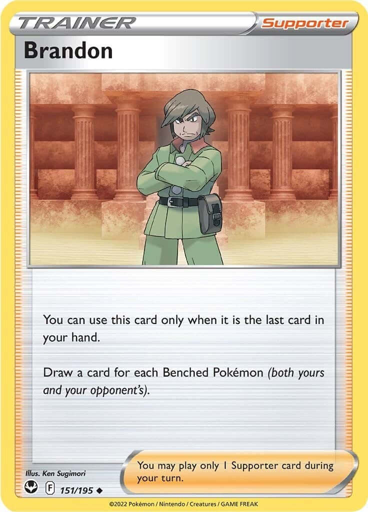 Brandon [SWSH12 - 151/195] Condition: Near Mint Collectible Trading Cards SWSH12: Silver Tempest Also available: Language: English Printing: Reverse Holofoil