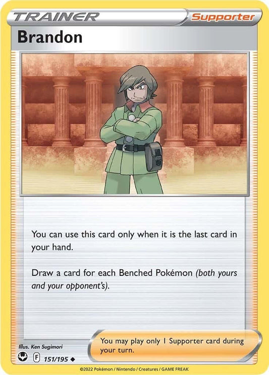 Brandon [SWSH12 - 151/195] Condition: Near Mint Collectible Trading Cards SWSH12: Silver Tempest Also available: Language: English Printing: Reverse Holofoil