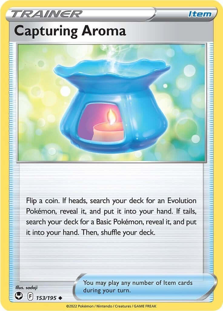 Capturing Aroma [SWSH12 - 153/195] Condition: Near Mint Collectible Trading Cards SWSH12: Silver Tempest Also available: Language: English Printing: Reverse Holofoil