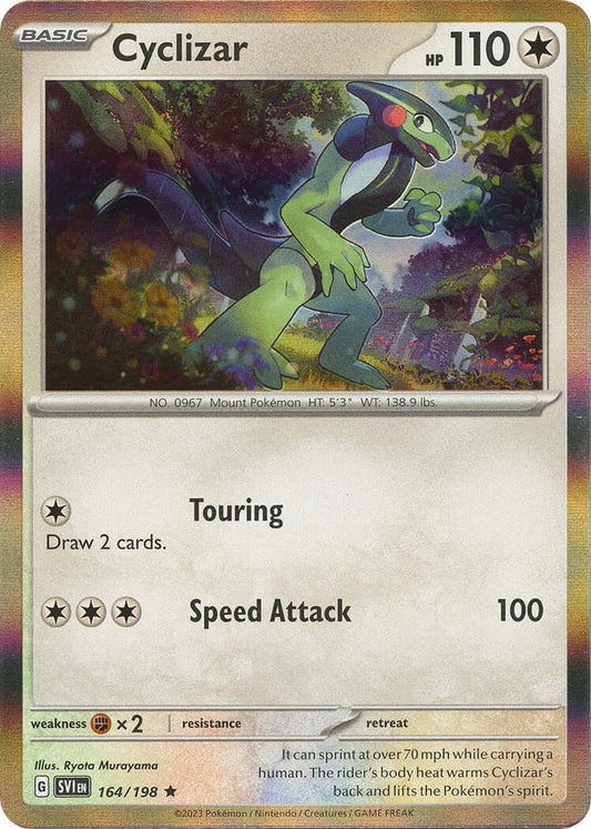 Cyclizar - 164/198 [SVI - 164/198] Condition: Near Mint Collectible Trading Cards SV01: Scarlet & Violet Base Set Also available: Language: English Printing: Reverse Holofoil
