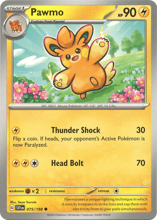 Pawmo [SVI - 075/198] Condition: Near Mint Collectible Trading Cards SV01: Scarlet & Violet Base Set Also available: Language: English Printing: Reverse Holofoil