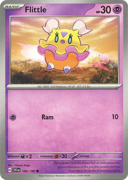Flittle - 100/198 [SVI - 100/198] Condition: Near Mint Collectible Trading Cards SV01: Scarlet & Violet Base Set Also available: Language: English Printing: Reverse Holofoil