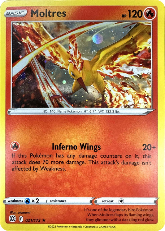Moltres (Cosmos Holo) [MCAP - 021/172] Condition: Near Mint Collectible Trading Cards Miscellaneous Cards & Products Also available: Language: English Printing: Holofoil
