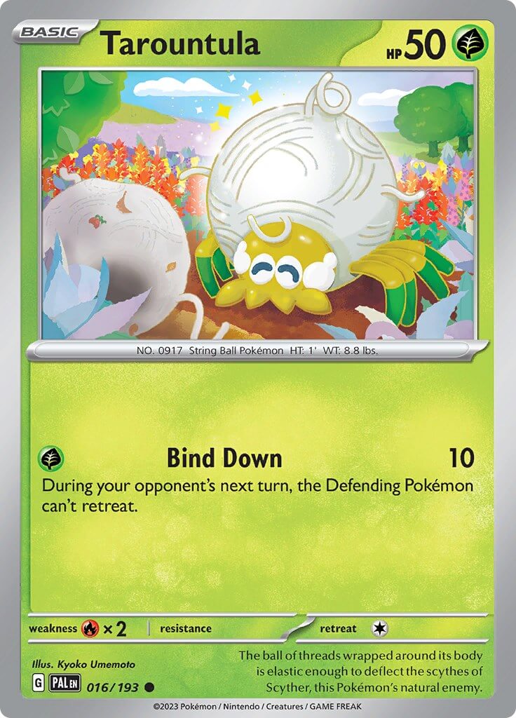 Tarountula - 016/193 [PAL - 016/193] Condition: Near Mint Collectible Trading Cards SV02: Paldea Evolved Also available: Language: English Printing: Reverse Holofoil