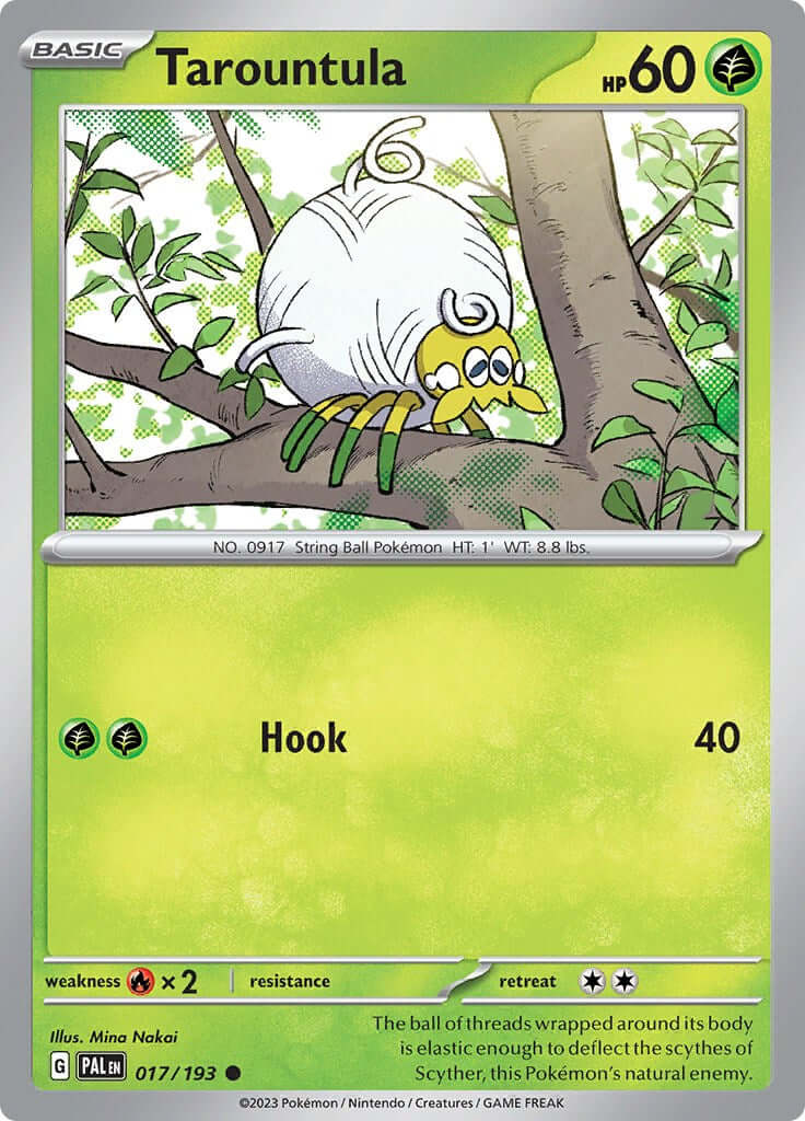 Tarountula - 017/193 [PAL - 017/193] Condition: Near Mint Collectible Trading Cards SV02: Paldea Evolved Also available: Language: English Printing: Reverse Holofoil
