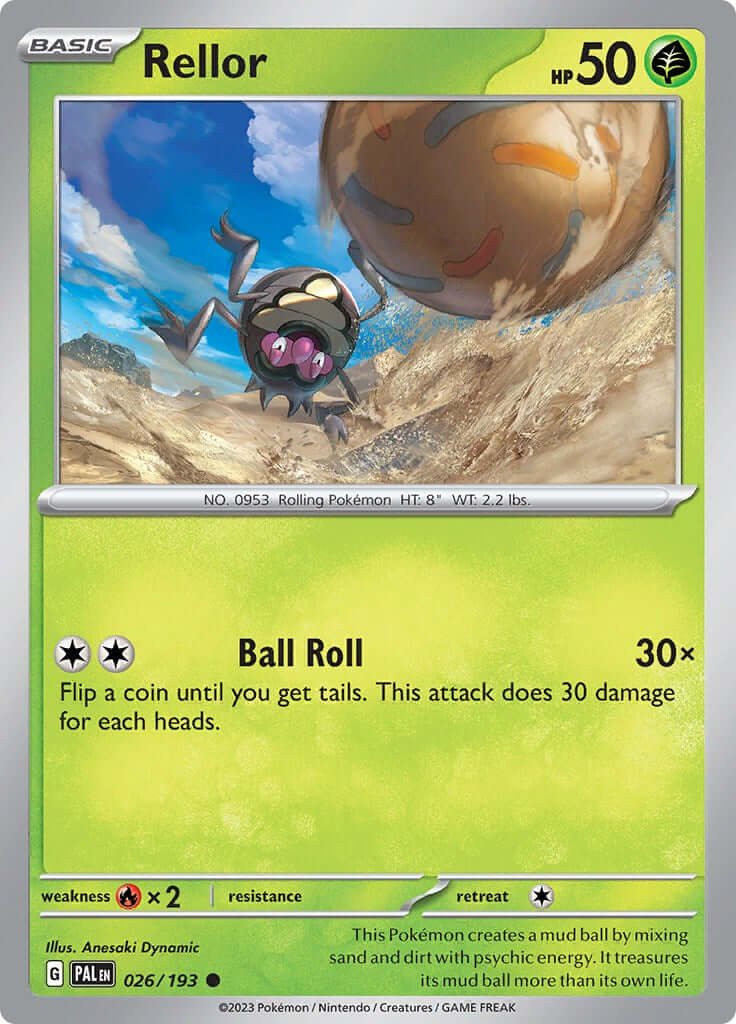 Rellor - 026/193 [PAL - 026/193] Condition: Near Mint Collectible Trading Cards SV02: Paldea Evolved Also available: Language: English Printing: Reverse Holofoil