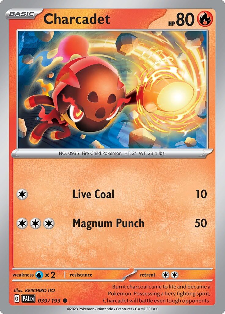Charcadet - 039/193 [PAL - 039/193] Condition: Near Mint Collectible Trading Cards SV02: Paldea Evolved Also available: Language: English Printing: Reverse Holofoil