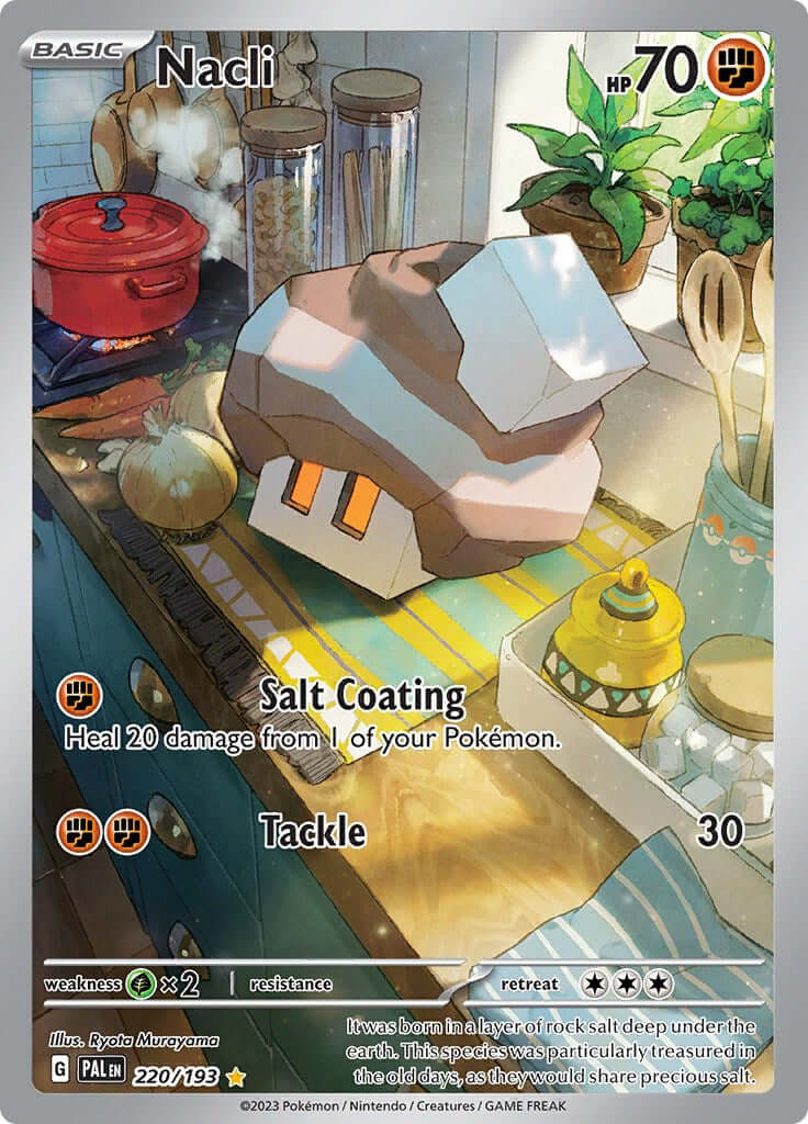Nacli - 220/193 [PAL - 220/193] Condition: Near Mint Collectible Trading Cards SV02: Paldea Evolved Also available: Language: English Printing: Holofoil