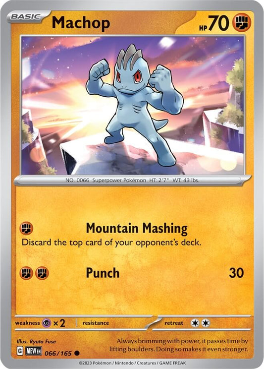 Machop [MEW - 066/165] Condition: Near Mint Collectible Trading Cards SV: Scarlet & Violet 151 Also available: Language: English Printing: Reverse Holofoil