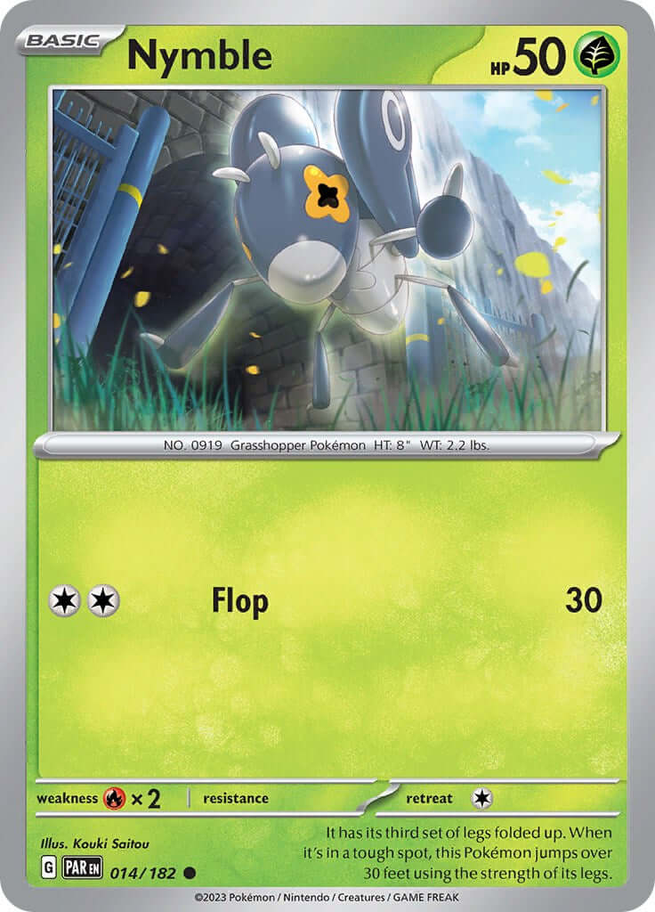 Nymble - 014/182 [PAR - 014/182] Condition: Near Mint Collectible Trading Cards SV04: Paradox Rift Also available: Language: English Printing: Reverse Holofoil