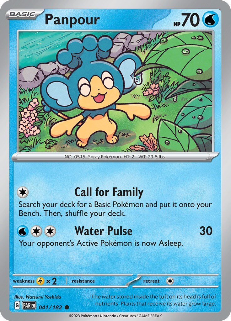 Panpour [PAR - 041/182] Condition: Near Mint Collectible Trading Cards SV04: Paradox Rift Also available: Language: English Printing: Reverse Holofoil