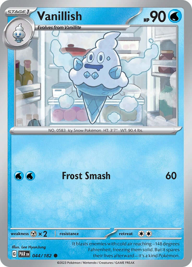 Vanillish - 044/182 [PAR - 044/182] Condition: Near Mint Collectible Trading Cards SV04: Paradox Rift Also available: Language: English Printing: Reverse Holofoil