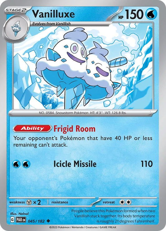 Vanilluxe [PAR - 045/182] Condition: Near Mint Collectible Trading Cards SV04: Paradox Rift Also available: Language: English Printing: Reverse Holofoil