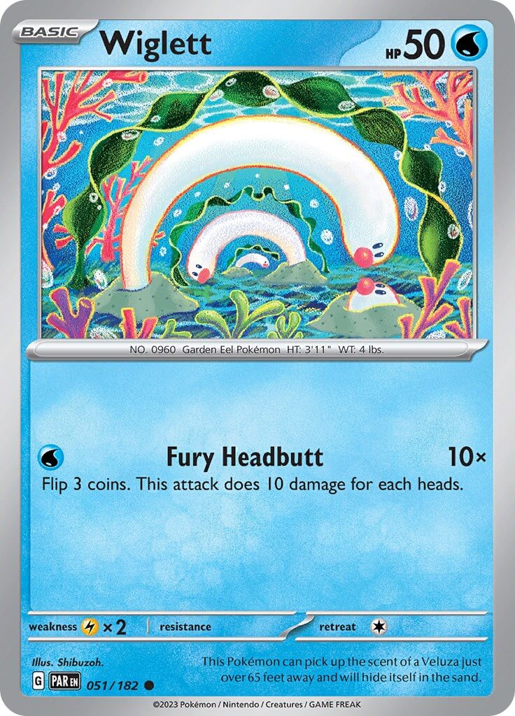 Wiglett - 051/182 [PAR - 051/182] Condition: Near Mint Collectible Trading Cards SV04: Paradox Rift Also available: Language: English Printing: Reverse Holofoil