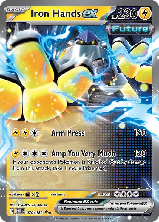 Iron Hands ex - 070/182 [PAR - 070/182] Condition: Near Mint Collectible Trading Cards SV04: Paradox Rift Also available: Language: English Printing: Holofoil