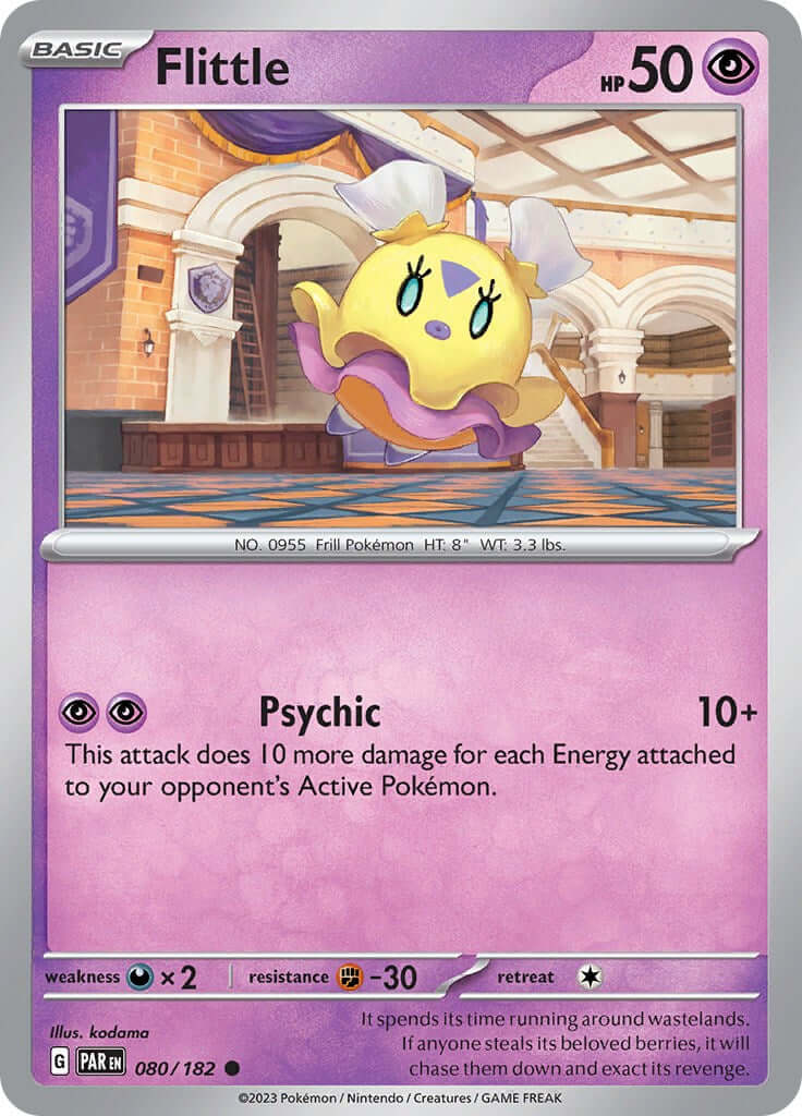 Flittle - 080/182 [PAR - 080/182] Condition: Near Mint Collectible Trading Cards SV04: Paradox Rift Also available: Language: English Printing: Reverse Holofoil