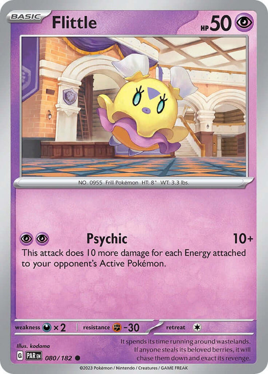 Flittle - 080/182 [PAR - 080/182] Condition: Near Mint Collectible Trading Cards SV04: Paradox Rift Also available: Language: English Printing: Reverse Holofoil