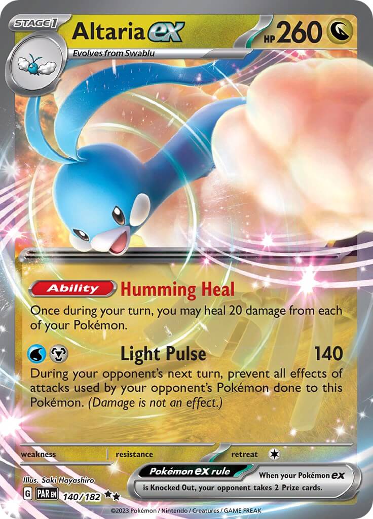 Altaria ex [PAR - 140/182] Condition: Near Mint Collectible Trading Cards SV04: Paradox Rift Also available: Language: English Printing: Holofoil