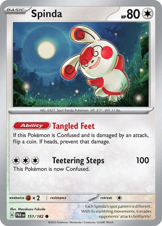 Spinda [PAR - 151/182] Condition: Near Mint Collectible Trading Cards SV04: Paradox Rift Also available: Language: English Printing: Reverse Holofoil