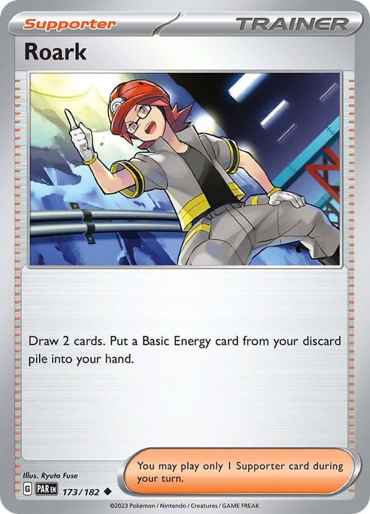 Roark [PAR - 173/182] Condition: Near Mint Collectible Trading Cards SV04: Paradox Rift Also available: Language: English Printing: Reverse Holofoil