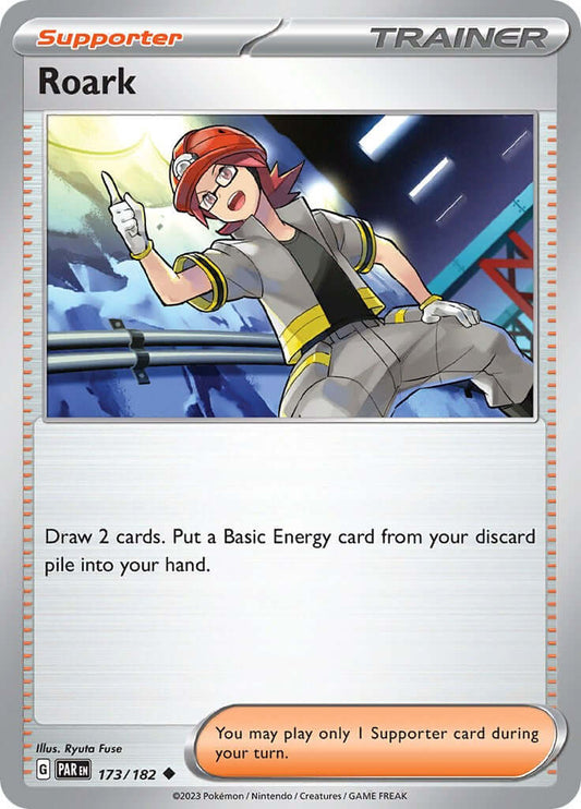 Roark [PAR - 173/182] Condition: Near Mint Collectible Trading Cards SV04: Paradox Rift Also available: Language: English Printing: Reverse Holofoil