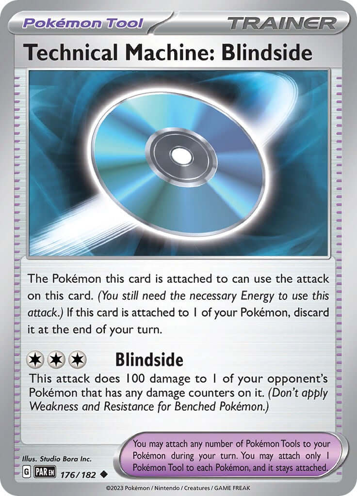 Technical Machine: Blindside [PAR - 176/182] Condition: Near Mint Collectible Trading Cards SV04: Paradox Rift Also available: Language: English Printing: Reverse Holofoil