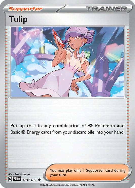Tulip [PAR - 181/182] Condition: Near Mint Collectible Trading Cards SV04: Paradox Rift Also available: Language: English Printing: Reverse Holofoil