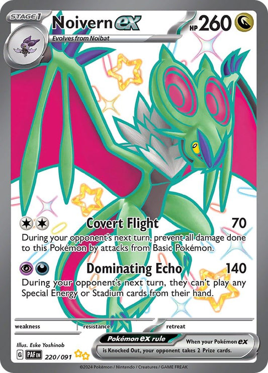 Noivern ex - 220/091 [PAF - 220/091] Condition: Near Mint Collectible Trading Cards SV: Paldean Fates Also available: Language: English Printing: Holofoil