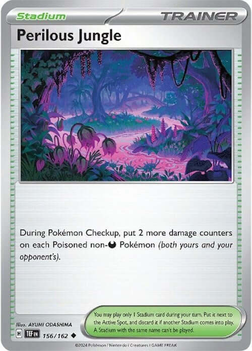 Perilous Jungle [TEF - 156/162] Condition: Near Mint Collectible Trading Cards SV05: Temporal Forces Also available: Language: English Printing: Reverse Holofoil