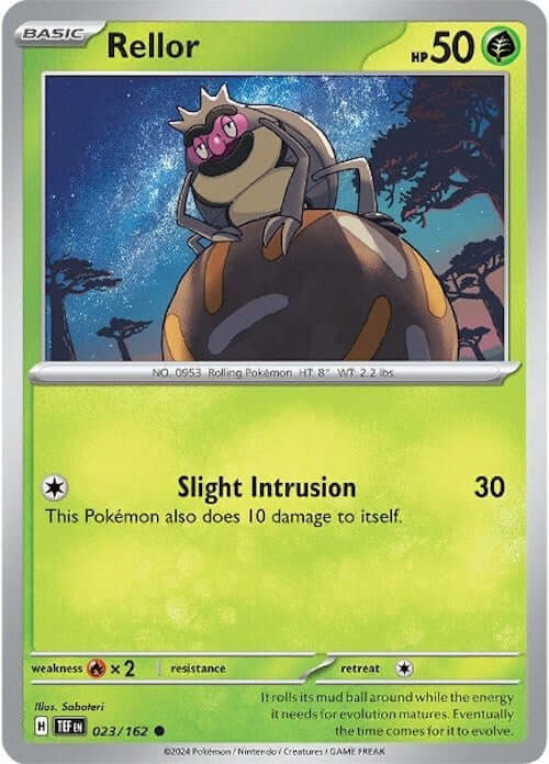 Rellor [TEF - 023/162] Condition: Near Mint Collectible Trading Cards SV05: Temporal Forces Also available: Language: English Printing: Reverse Holofoil