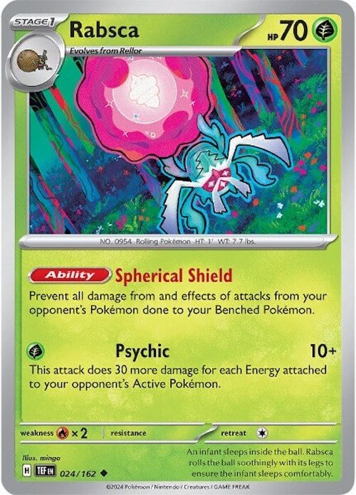 Rabsca [TEF - 024/162] Condition: Near Mint Collectible Trading Cards SV05: Temporal Forces Also available: Language: English Printing: Reverse Holofoil