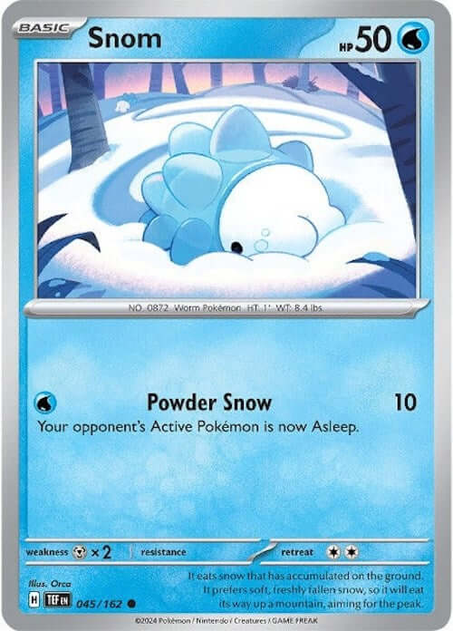 Snom - 045/162 [TEF - 045/162] Condition: Near Mint Collectible Trading Cards SV05: Temporal Forces Also available: Language: English Printing: Reverse Holofoil