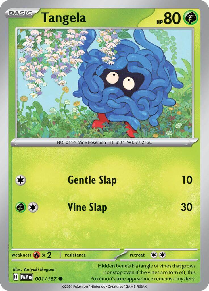 Tangela [TWM - 001/167] Condition: Near Mint Collectible Trading Cards SV06: Twilight Masquerade Also available: Language: English Printing: Normal