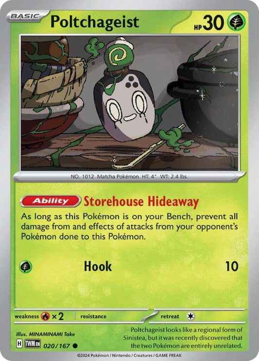 Poltchageist - 020/167 [TWM - 020/167] Condition: Near Mint Collectible Trading Cards SV06: Twilight Masquerade Also available: Language: English Printing: Reverse Holofoil