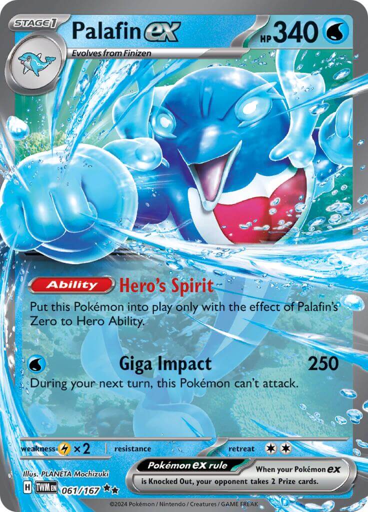 Palafin ex - 061/167 [TWM - 061/167] Condition: Near Mint Collectible Trading Cards SV06: Twilight Masquerade Also available: Language: English Printing: Holofoil