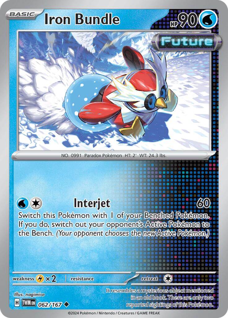 Iron Bundle [TWM - 062/167] Condition: Near Mint Collectible Trading Cards SV06: Twilight Masquerade Also available: Language: English Printing: Reverse Holofoil