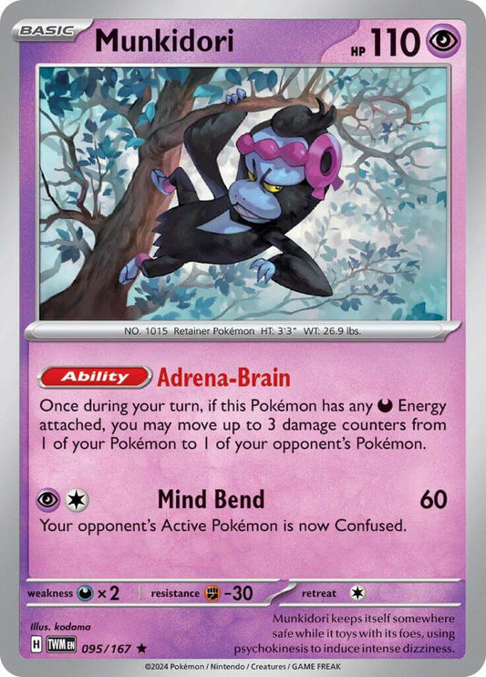 Munkidori [TWM - 095/167] Condition: Near Mint Collectible Trading Cards SV06: Twilight Masquerade Also available: Language: English Printing: Holofoil