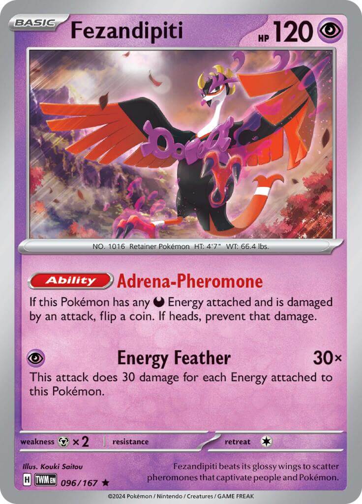 Fezandipiti [TWM - 096/167] Condition: Near Mint Collectible Trading Cards SV06: Twilight Masquerade Also available: Language: English Printing: Holofoil