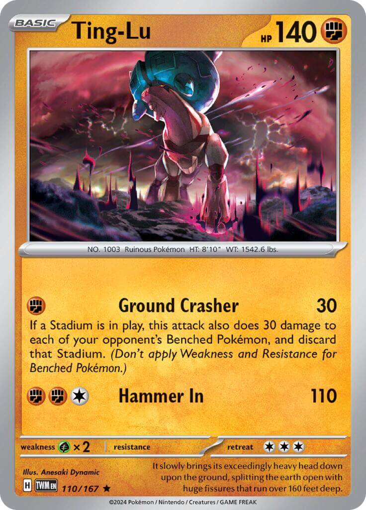 Ting-Lu [TWM - 110/167] Condition: Near Mint Collectible Trading Cards SV06: Twilight Masquerade Also available: Language: English Printing: Holofoil