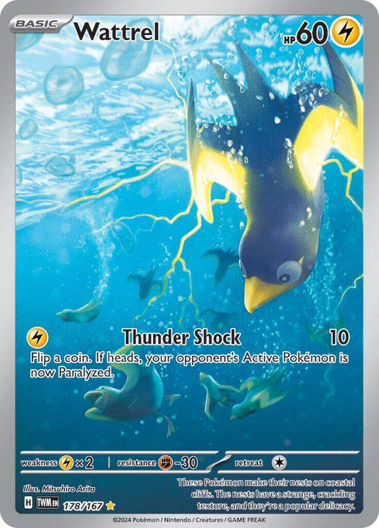 Wattrel - 178/167 [TWM - 178/167] Condition: Near Mint Collectible Trading Cards SV06: Twilight Masquerade Also available: Language: English Printing: Holofoil