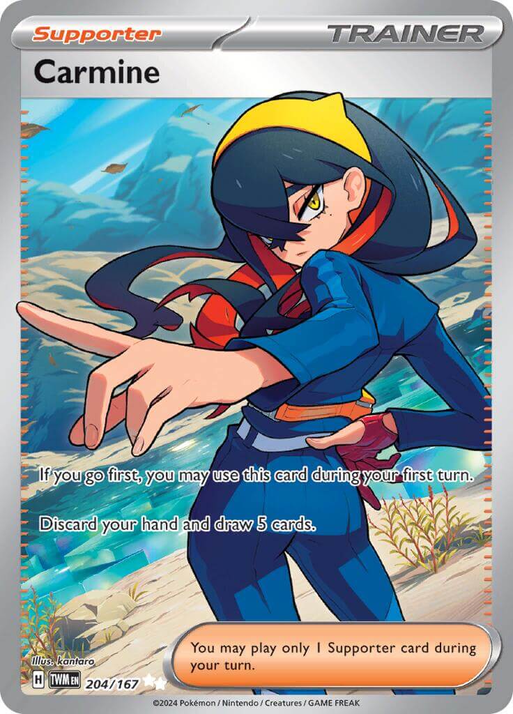 Carmine - 204/167 [TWM - 204/167] Condition: Near Mint Collectible Trading Cards SV06: Twilight Masquerade Also available: Language: English Printing: Holofoil