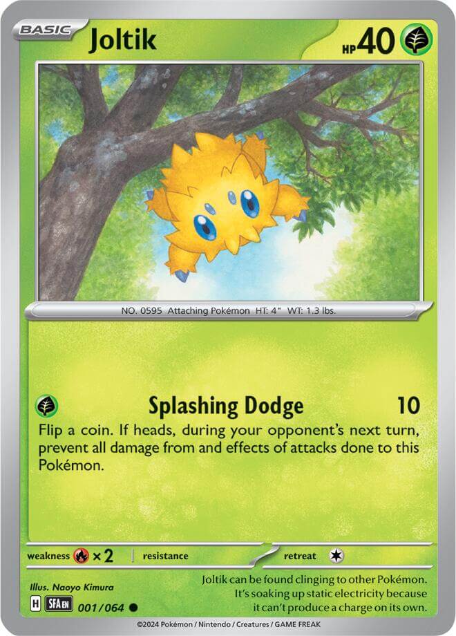 Joltik [SFA - 001/064] Condition: Near Mint Collectible Trading Cards SV: Shrouded Fable Also available: Language: English Printing: Reverse Holofoil