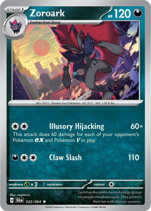 Zoroark [SFA - 032/064] Condition: Near Mint Collectible Trading Cards SV: Shrouded Fable Also available: Language: English Printing: Holofoil